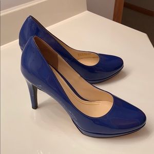 Cole Haan Pump Cobalt Blue Patent Leather 6.5